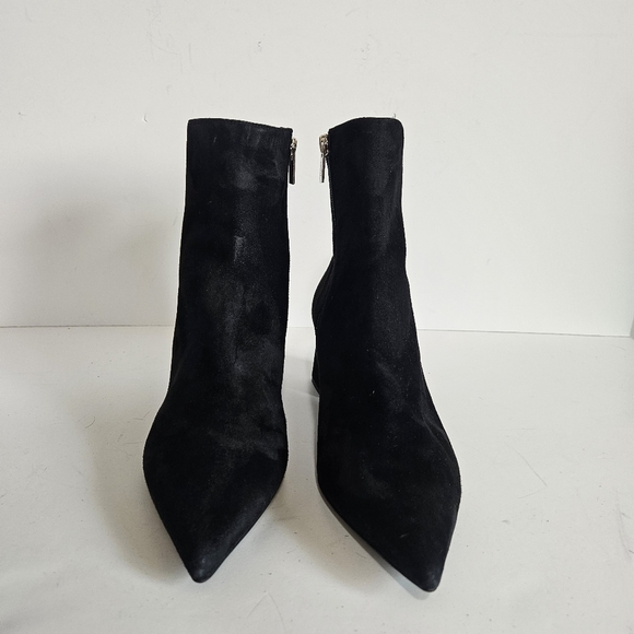 AGL Attilio Giusti Leombruni Black Sueded Leather Pointed Toe Boot 39.5 - Picture 10 of 13